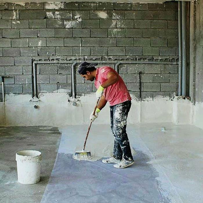 نمونه کار عایق کاری کف شرکت اطلس نانو تاوريژ تبریز